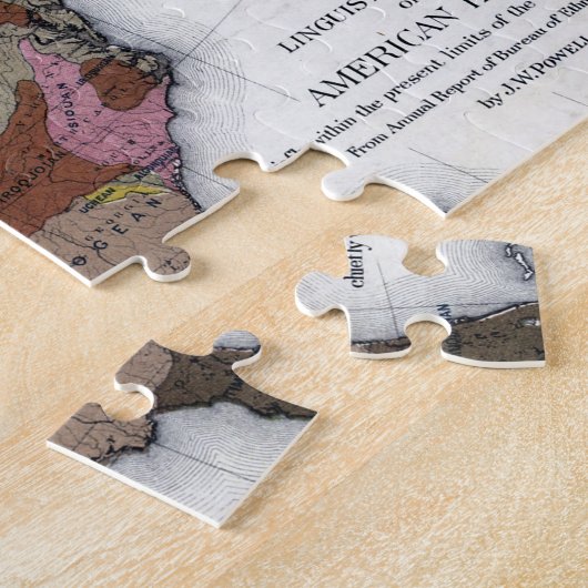 KAART: AMERIKAANSE INDIANEN 3 LEGPUZZEL (Zijkant)