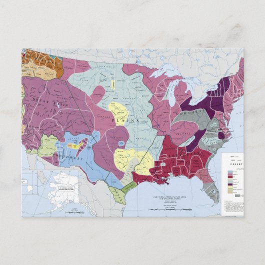 KAART: AMERIKAANSE INDIANEN BRIEFKAART (Voorkant)