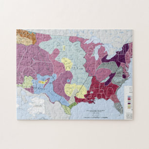 KAART: AMERIKAANSE INDIANEN LEGPUZZEL