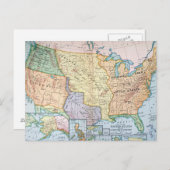 Kaart: Amerikaanse uitbreiding, 1905 Briefkaart (Voorkant / Achterkant)