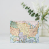 Kaart: Amerikaanse uitbreiding, 1905 Briefkaart (Staand voorkant)