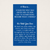 Kaart Amerikaanse vlag Militaire Gestallen Soldaat (Achterkant)