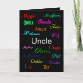 kaart "An Uncle's Birthday I" -  (Voorkant)