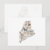  kaart Antiek Afbeelding (Voorkant / Achterkant)