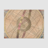 Kaart Antiek Onmiddellijk Ondoorzichtig Exemplaar Tissuepapier (Voorkant)