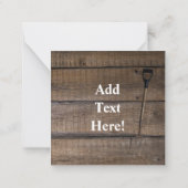 Kaart Antiek rode tractor Notitiekaartje (Achterkant)