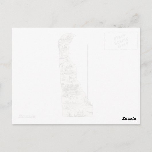  kaart Antiek staatskaart Delaware Afbeelding (Achterkant)