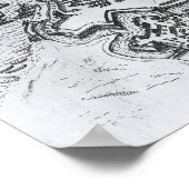 Kaart Antwerpen, 1598 Poster (Hoek)