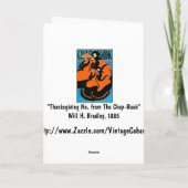 Kaart: Art Nouveau - Will Bradley - Thanksgiving Feestdagen Kaart (Achterkant)