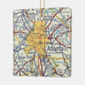 kaart Atlanta Keramisch Ornament (Links)