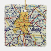  kaart Atlanta Keramisch Ornament (Achterkant)