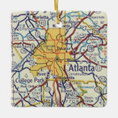 kaart Atlanta Keramisch Ornament (Voorkant)