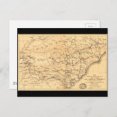 Kaart Atlanta van Sherman uit de burgeroorlog naar (Voorkant / Achterkant)