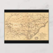 Kaart Atlanta van Sherman uit de burgeroorlog naar (Voorkant)