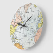 KAART: ATLANTISCHE REIZEN GROTE KLOK (Hoek)