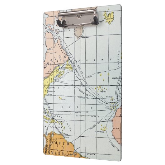 KAART: ATLANTISCHE REIZEN KLEMBORD (Links)