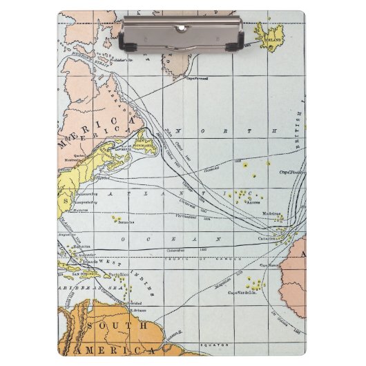 KAART: ATLANTISCHE REIZEN KLEMBORD (Voorkant)