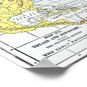 KAART: ATLANTISCHE REIZEN POSTER (Hoek)