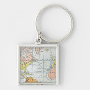 KAART: ATLANTISCHE REIZEN SLEUTELHANGER