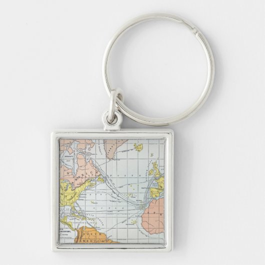 KAART: ATLANTISCHE REIZEN SLEUTELHANGER (Voorkant)