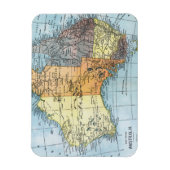 KAART: AUSTRALIË, c1890 Magneet (Verticaal)