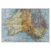 KAART: AUSTRALIË, c1890 Snijplank (Voorkant)