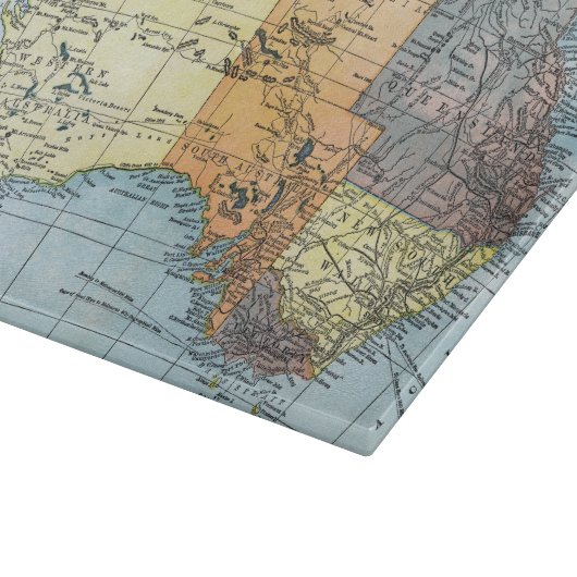 KAART: AUSTRALIË, c1890 Snijplank (Hoek)