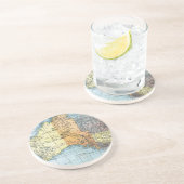 KAART: AUSTRALIË, c1890 Zandsteen Onderzetter (Zijkant)