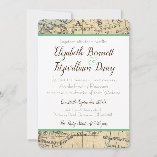 kaart avonduitnodiging (Voorkant)