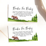 Kaart baby Beer Book Request Enclosure<br><div class="desc">Beren baby showers voor waterverf baby voor baby</div>