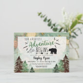  Kaart Baby Boy Ons grootste avontuur (Staand voorkant)