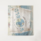  Kaart Baby shower Achtergrond Wandkleed (Voorkant)