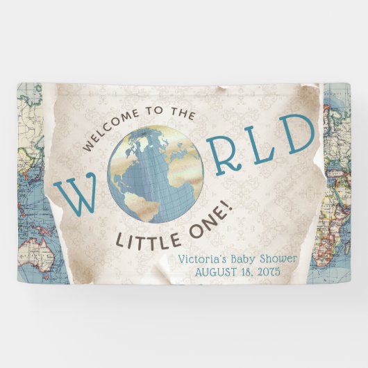  Kaart Baby shower Banners (Horizontaal)