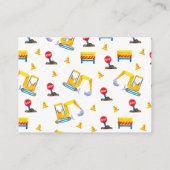 Kaart Baby shower bouwboekaanvraag (Achterkant)