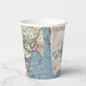 kaart Baby shower Papieren kopjes Papieren Bekers (Rechts)