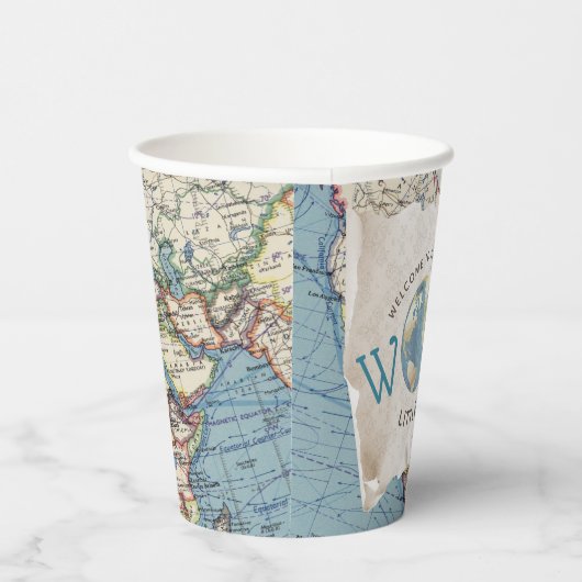  kaart Baby shower Papieren kopjes Papieren Bekers (Rechts)