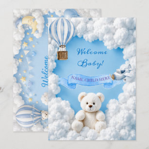 Kaart baby shower Welkom Baby!
