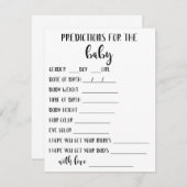 Kaart baby voorspelling (Voorkant / Achterkant)