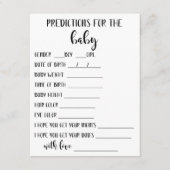 Kaart baby voorspelling (Voorkant)