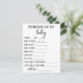 Kaart baby voorspelling (Staand voorkant)