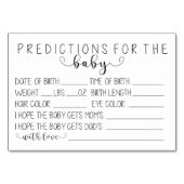 Kaart baby voorspelling (Voorkant)