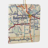  kaart Bakersfield Keramisch Ornament (Rechts)