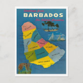  kaart Barbados (Voorkant)