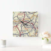  kaart Barbourville KY Vierkante Klok (Huis)