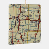kaart Bartlesville OK Keramisch Ornament (Rechts)