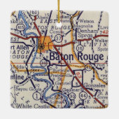  kaart Baton Rouge Keramisch Ornament (Achterkant)