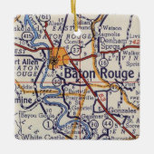  kaart Baton Rouge Keramisch Ornament (Voorkant)