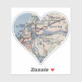  kaart Bayonne France Sticker (Vel)