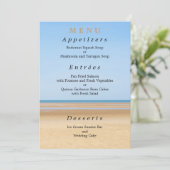 Kaart Beach Wedding Menu (Staand voorkant)