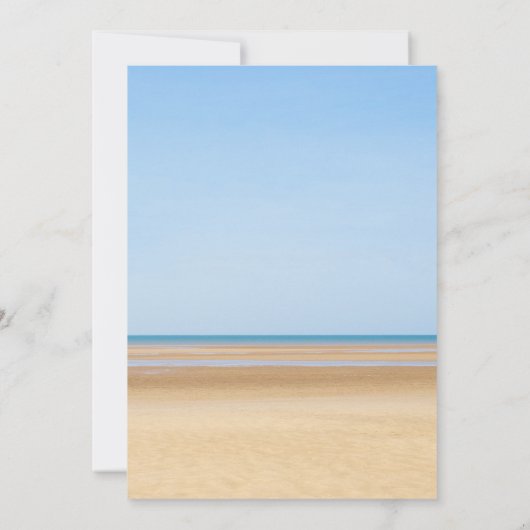 Kaart Beach Wedding Menu (Achterkant)